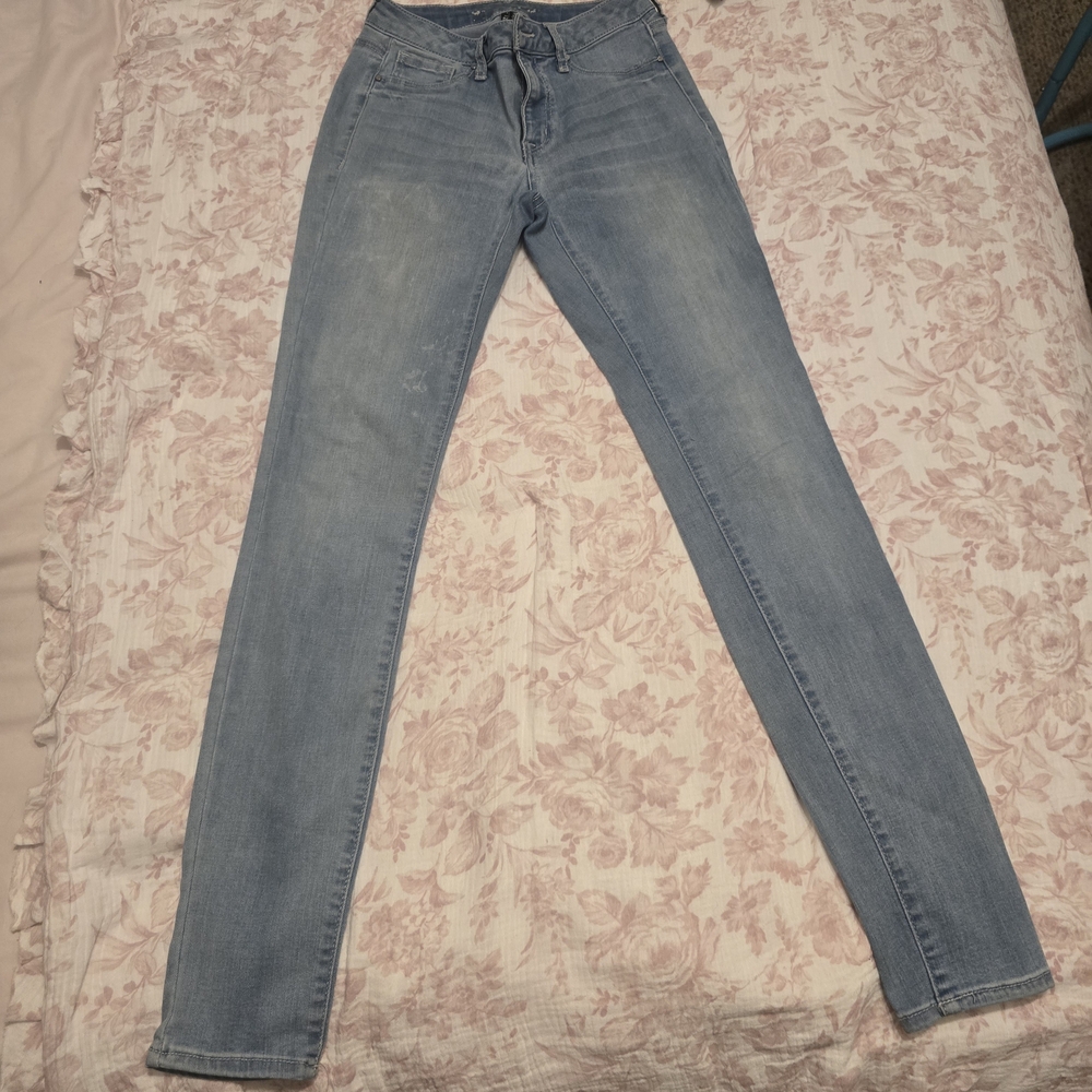 Rewash Women's Light Blue Skinny Jeans Size 3